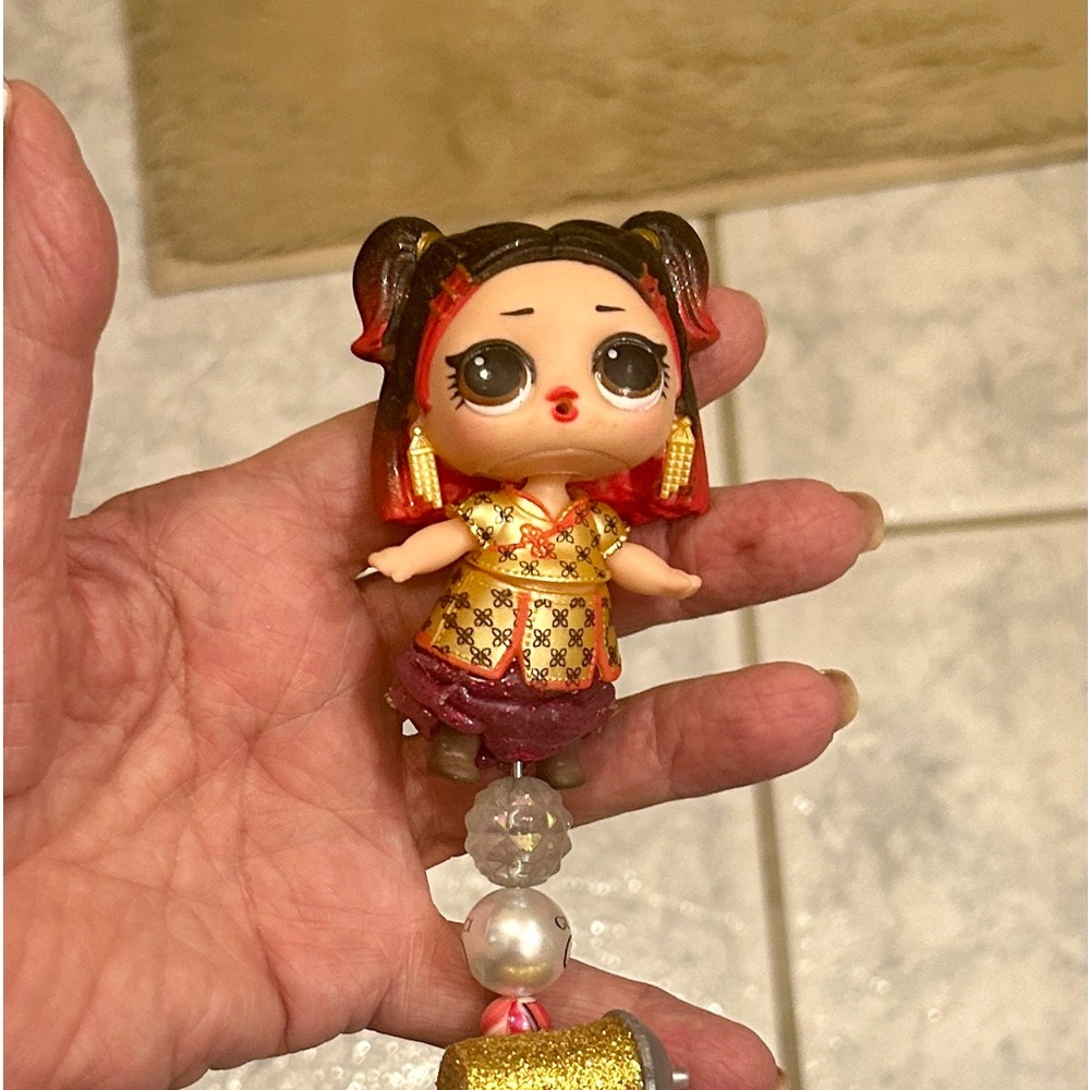 Handmade Beaded Pen LOL Doll Lunar New Year of the Ox